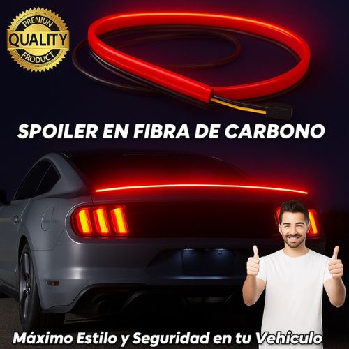 Spoiler para baúl LED