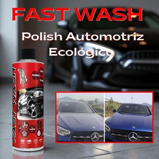 Lava tu carro en seco Sin agua | FAST WASH 450 ml