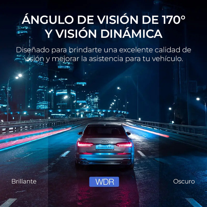 Espejo Retrovisor con Doble Cámara HD