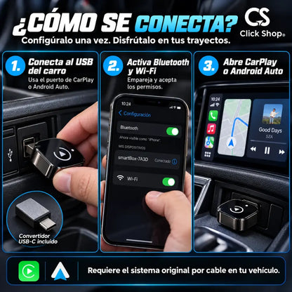 Adaptador Carplay inalámbrico