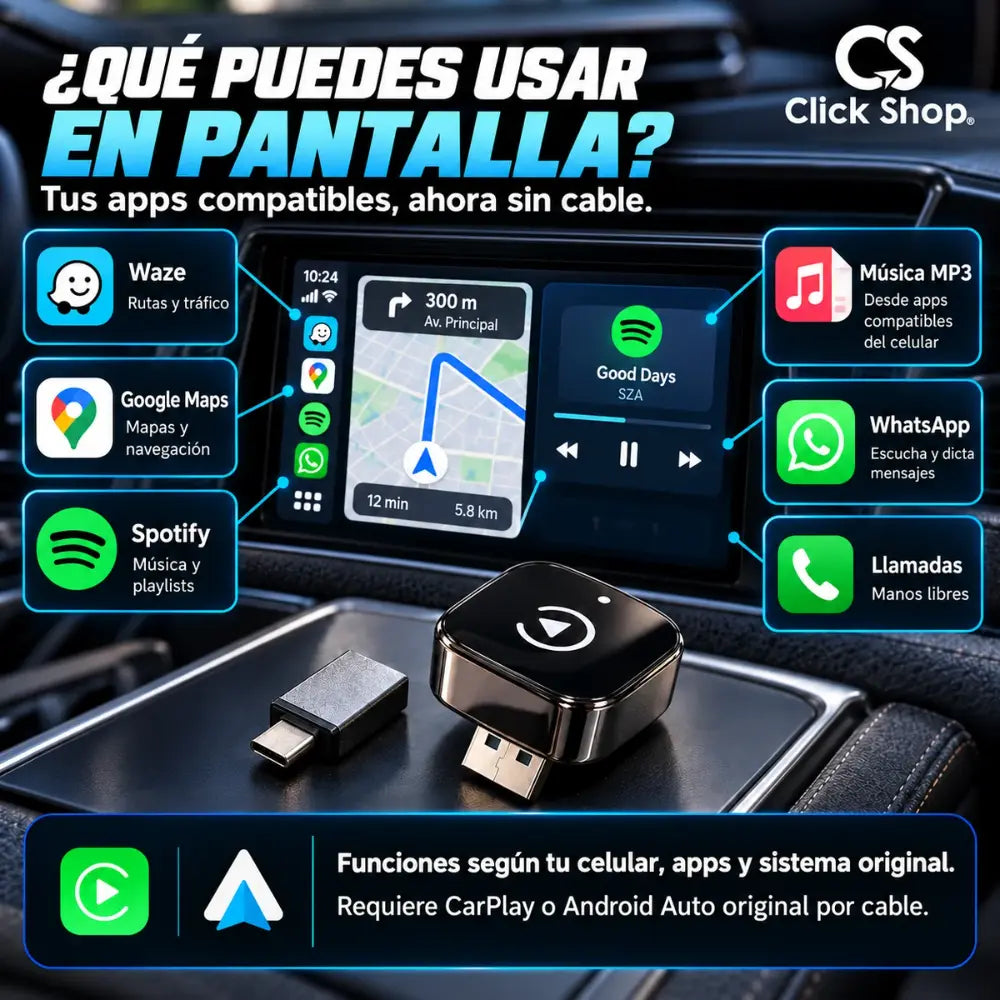 Adaptador Carplay inalámbrico