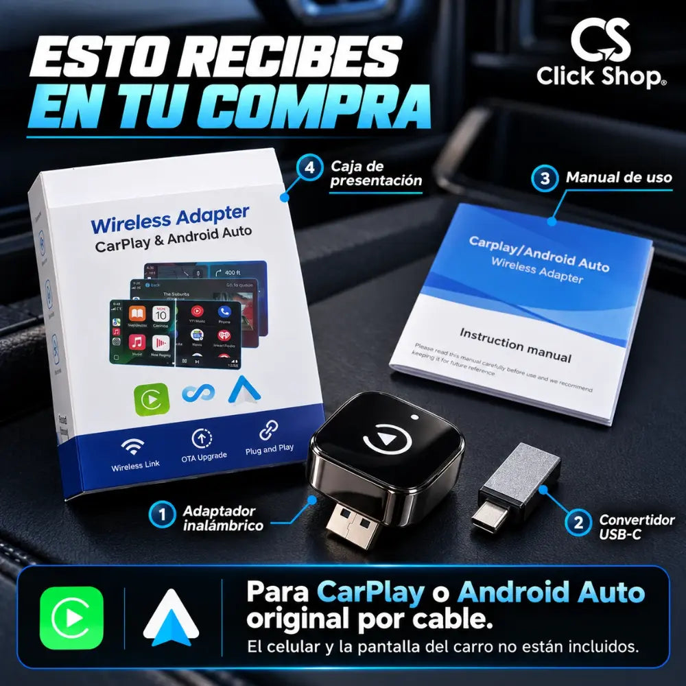 Adaptador Carplay inalámbrico