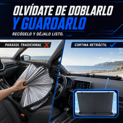 2 Cortinas Parasol Retractil