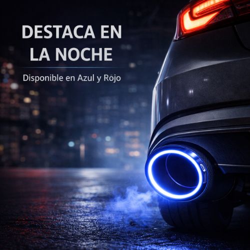 TUBO DE ESCAPE CON SILENCIADOR DE LUZ