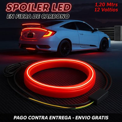 Spoiler para baúl LED