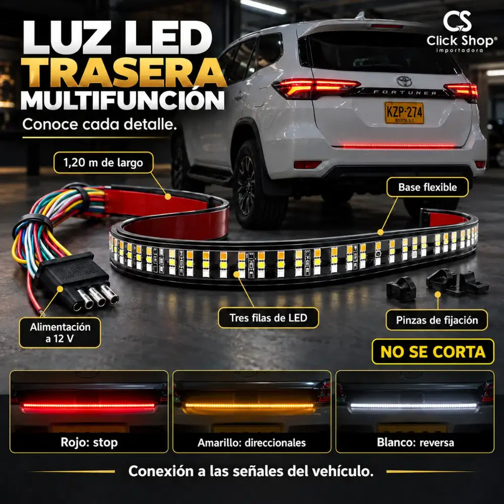 LUZ LED TRASERA PUNTOS 12V