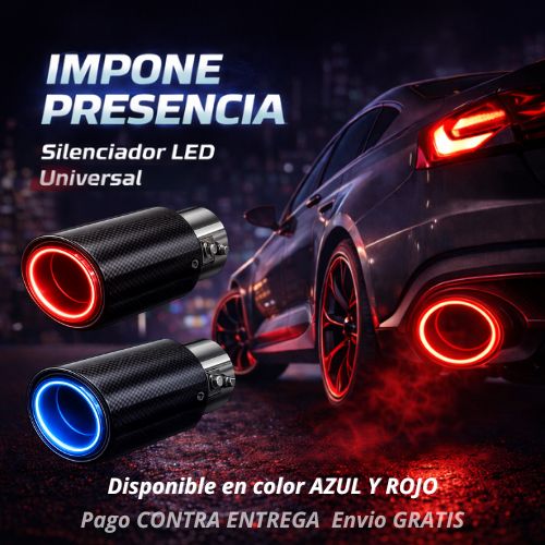 TUBO DE ESCAPE CON SILENCIADOR DE LUZ