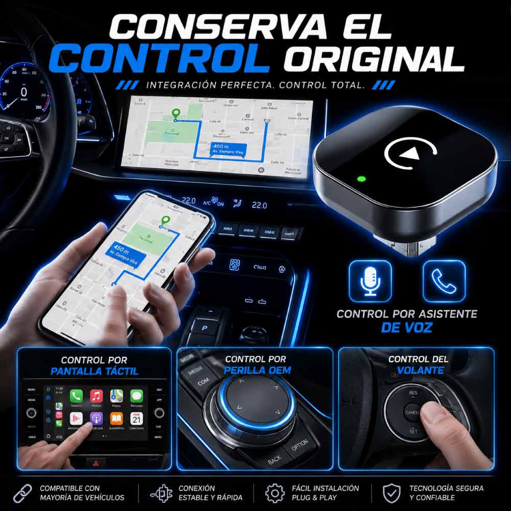 Adaptador Carplay inalámbrico