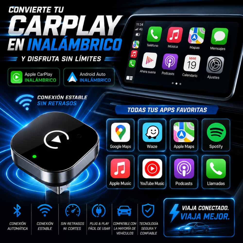 Adaptador Carplay inalámbrico