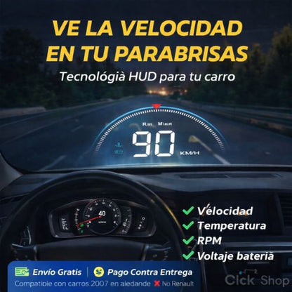 Proyector velocimetro digital