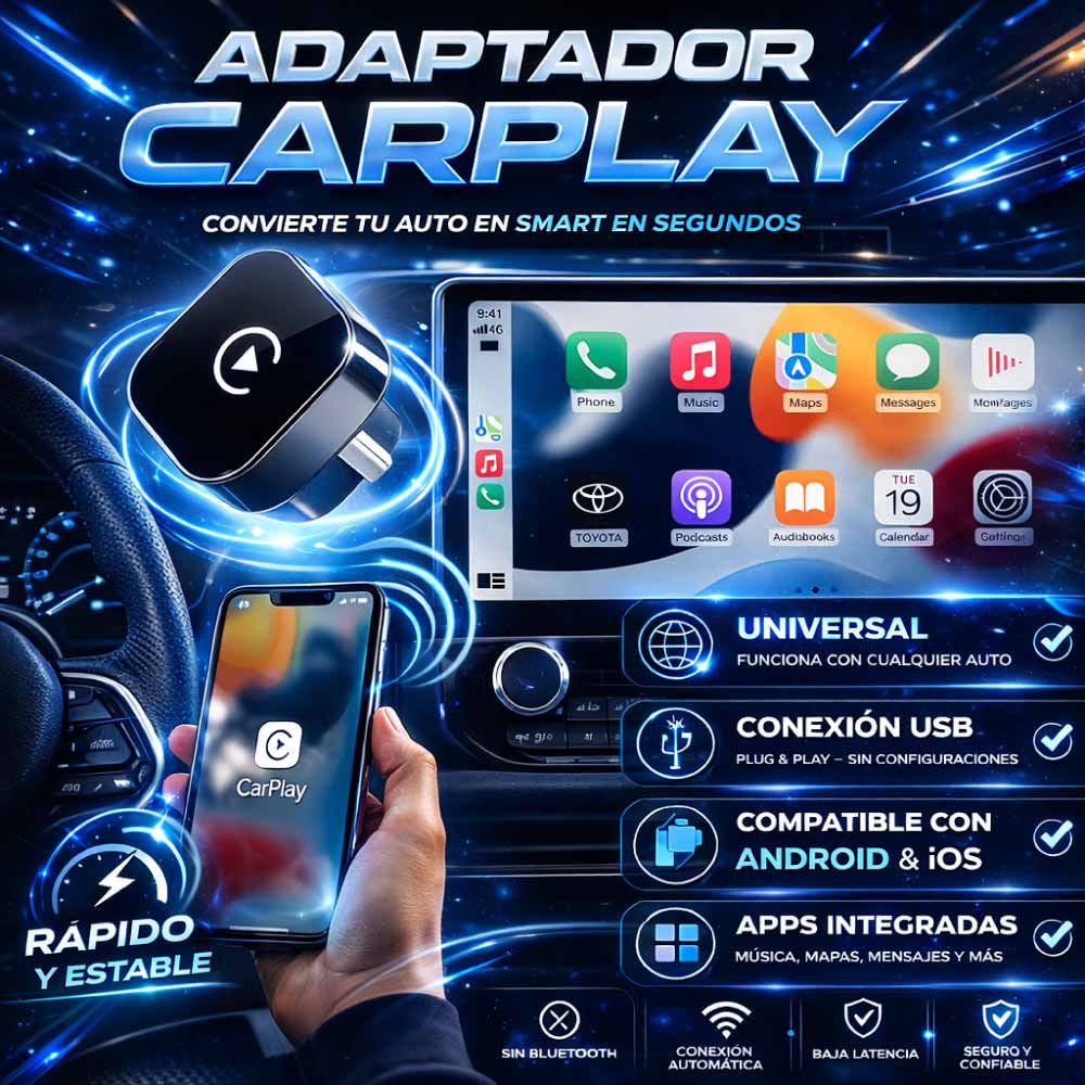 Adaptador Carplay inalámbrico