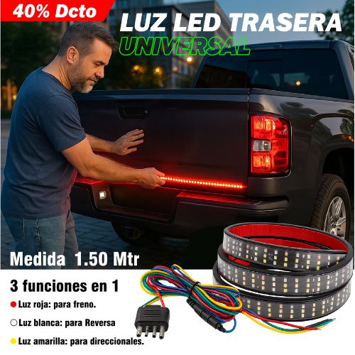 LUZ LED TRASERA PARA CARRO - UNIVERSAL