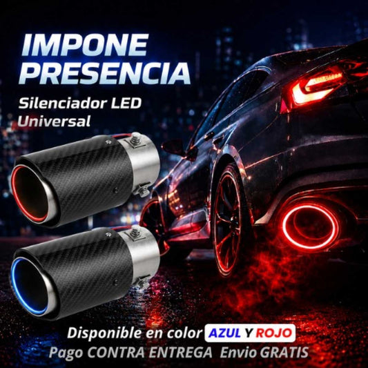 TUBO DE ESCAPE CON SILENCIADOR DE LUZ