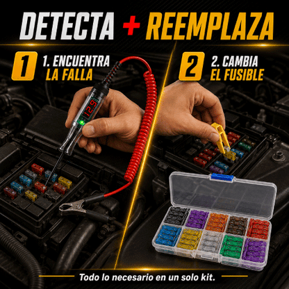 Set 120 Fusibles + Probador de Circuito