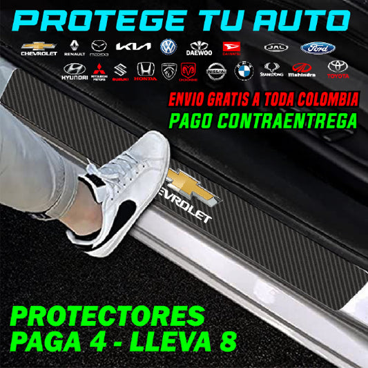 PROTECTORES EN FIBRA DE CARBONO PAGA 4 LLEVA 8 - 50% DCTO