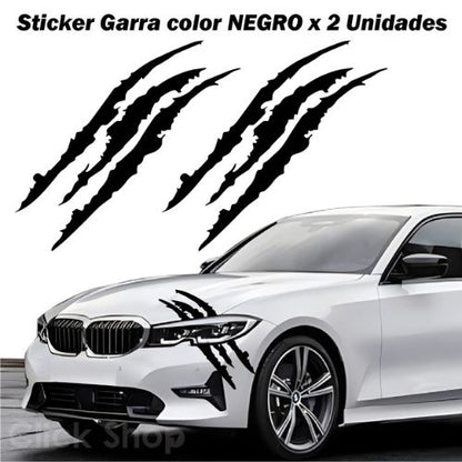 Sticker Garra para Carro X 2 Unidades