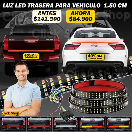 LUZ LED TRASERA PARA VEHICULO  1.50 CM