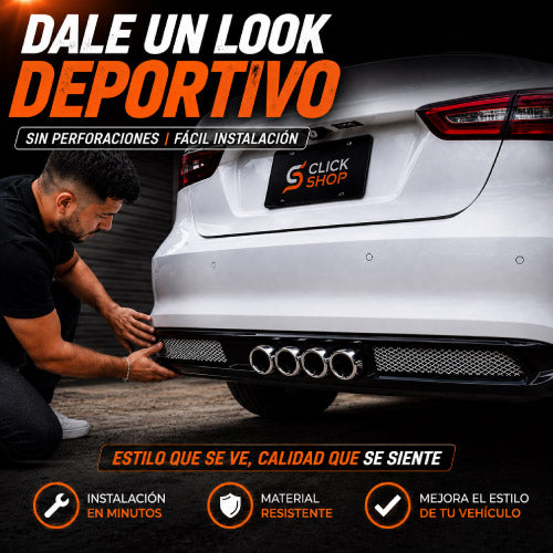 Rejillas con silenciador x 2