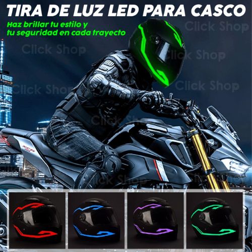 Tira Luz Led Para Casco Moto