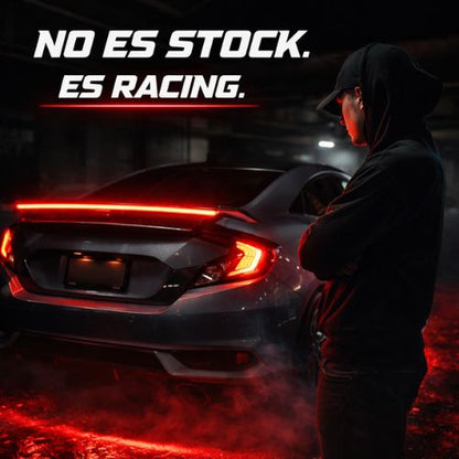 SPOILER LED TRASERO 🔥 Fibra de Carbono Universal