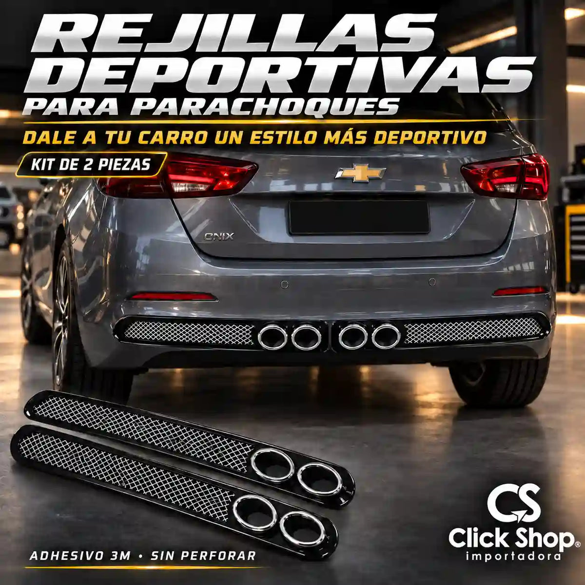 Rejillas con silenciador x 2