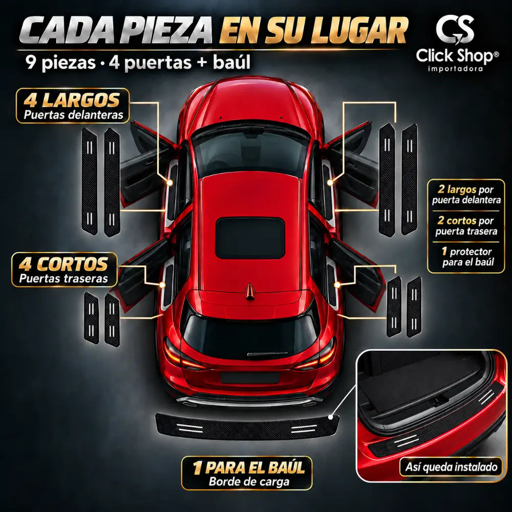 8 PROTECTORES +1 BAUL