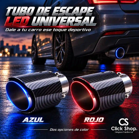 TUBO DE ESCAPE CON SILENCIADOR DE LUZ
