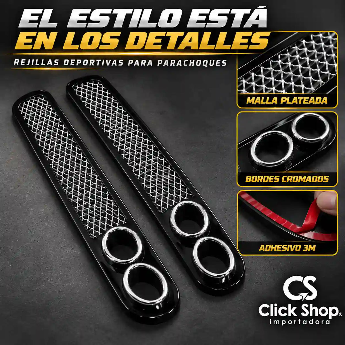 Rejillas con silenciador x 2