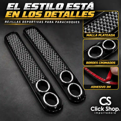 Rejillas con silenciador x 2