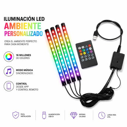 LUCES LED X 4