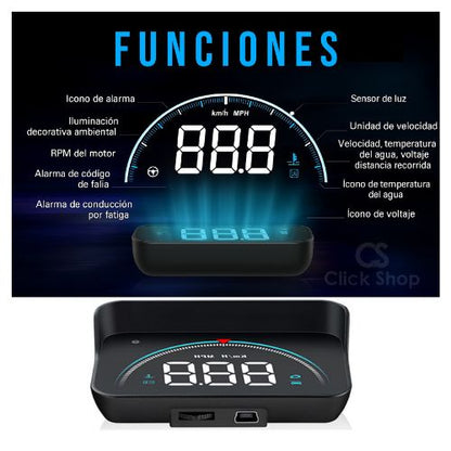 Proyector velocimetro digital