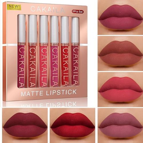 Set Exclusivo de 6 Labiales Mates Líquidos